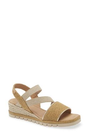 Toni Pons Oasis Slingback Wedge Sandal in Ocre at Nordstrom, Size 7-7.5Us
