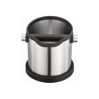 OEM Caja Para Posos De Caf&eacute;, Contenedor De Mesa De Acero Inoxidable Para Caf&eacute;, Recipiente Para Recoger Posos De Caf&eacute; Con Borde De Silicona Y Goma. Cubo, C
