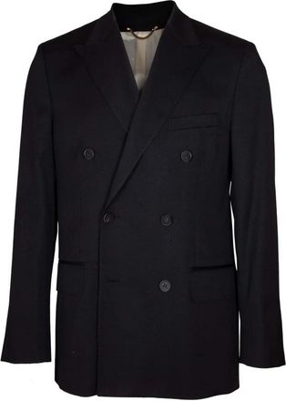 Golden Goose Double-breasted Blazer met Knoopsluiting - Heren - Blazers - Zwart - M - Wol - Jassen