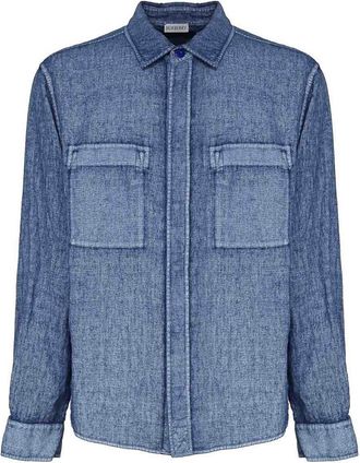 Burberry Denim Shirt In Linen