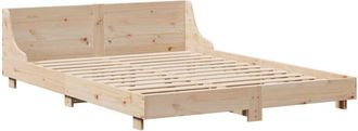 vidaXL Vidaxl - Estructura De Cama Sin Colch&oacute;n Madera Maciza De Pino 160x200 Cm