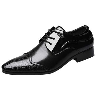 Generic Mens Formal Dress Shoes Size 10 Formal Business Shoe Business Oxford Shoes Slip-On Fashion Wedding Shoes Lace-Up Derby Oxford Shoes Comfortable School