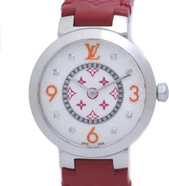 Louis Vuitton Pre-owned Watches, female, Red, Size: ONE SIZE Pre-owned Stainless Steel Watch