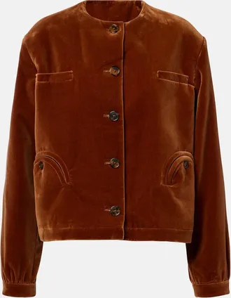 Blaz&eacute; Milano Blaz&eacute; Milano Gliss cotton velvet jacket