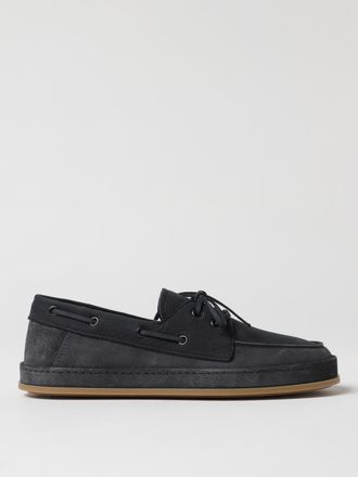 Hogan Mocassino da barca H683 in camoscio e nabuk