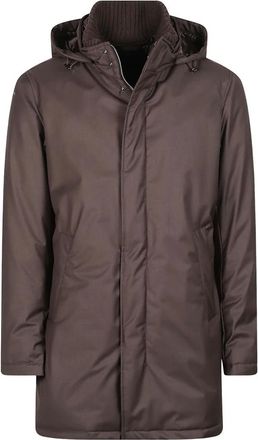 Herno Jassen, Heren, Bruin, XL, Polyester, Medium Doudoune
