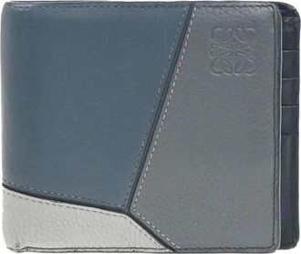 Loewe Pre-owned Wallets, male, Multicolor, Size: ONE SIZE Pre-owned Vintage Colorblock Bifold Wallet