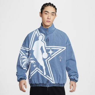 Nike All-Star Weekend Standard Issue Nike Mens Dri-FIT NBA Jacket in Blue | HV6578-419