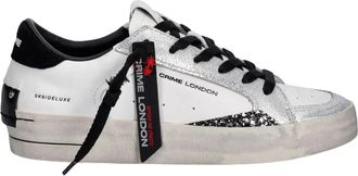 Crime London SK8 Deluxe - Dames - Schoenen - Wit - Maat: 41 EU Leer