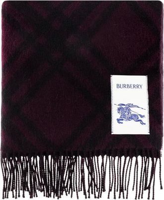 Burberry Sciarpa di lana - - Accessories - unisex - Viola - ONE SIZE