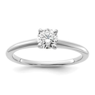 Diamond2Deal 14k Gold Lab Grown Diamond Engagement Ring 1/2Ct Clarity- VS Color- G-H