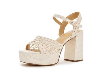 Marc Fisher Chayse Womens Dress Sandals Cream : 6.5 M, Textile
