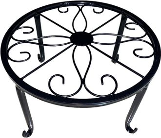 OEM Soporte Para Macetas, Soporte Para Plantas Suculentas, Resistente Al &Oacute;xido - Soporte De Hierro Retro Para Uso Interior Y Exterior (negro)