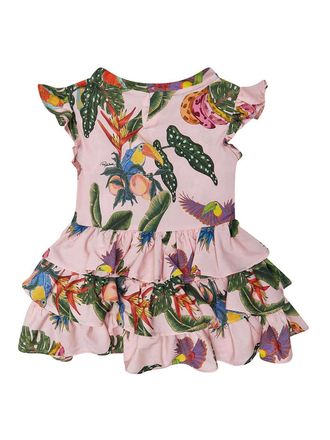 Roberto Cavalli Ruffled Dress With Print