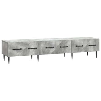 vidaXL Mueble De Tv Con Caj&oacute;n Gris Hormig&oacute;n 147 X 34,5 X 30 Cm Vidaxl