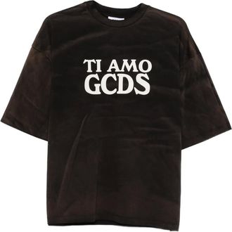 GCDS T-shirt con stampa - Nero