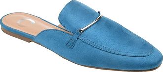 Journee Collection Ameena Mule Womens Shoes Blue : 9.5 M, Faux Leather