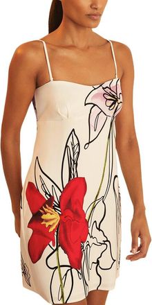 Reiss Marli Short Linear Floral Dress