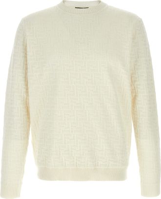Fendi White Cotton Mens Cardigan