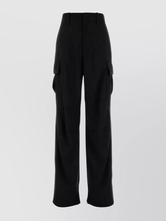 Bottega Veneta wool cargo wide-leg trousers