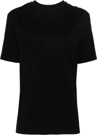 Jil Sander logo-print cotton T-shirt - women - Cotton - S - Black