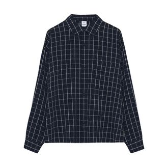 Won Hundred Casual Shirts, male, Blue, Size: S Maza Check Shirt