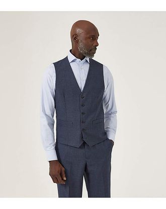 Skopes Harcourt Suit Waistcoat Blue