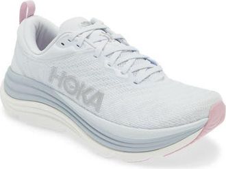 Hoka One One Gaviota 5 Running Shoe in Sea Ice /Pink Twilight at Nordstrom, Size 10.5