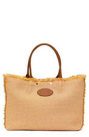 Hammitt Olympia Woven Totel in Pink Lemonade/Gold at Nordstrom