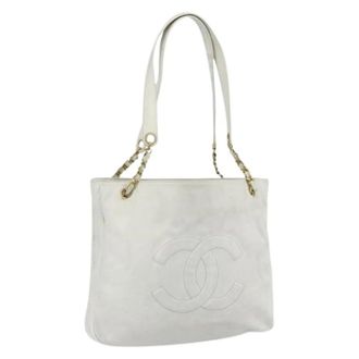 Chanel Pre-owned Tote Bags, female, White, Size: ONE SIZE Pre-owned Tote Bag
