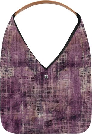 Generic Purple Vintage Mottled Pattern Reusable Lightweight Grocery Bags - Foldable Into Compact Pouch, Washable & Sturdy, Multipurpose for Shopping and Trave