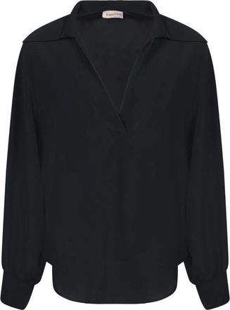 Blanca Vita Benjamin 7504 - Dames - Blouses - Zwart - S - Overhemden