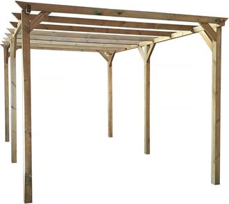 Habitat et Jardin Habitat Et Jardin - Carport De Madera solar Ii 3 X 5 X 2,4