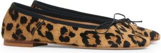 Mansur Gavriel Dance Genuine Calf Hair Ballet Flat in Leopard/Black at Nordstrom, Size 10.5Us