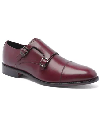 Anthony Veer Roosevelt II Oxford Mens Red Monk Strap Dress Shoe Hawk2897