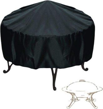OEM Funda Para Barbacoa, 120 X 75 Cm, Funda Impermeable Para Barbacoa, Barbacoa Redonda, Funda Universal Para Barbacoa, Negro, Tela Oxford 210d