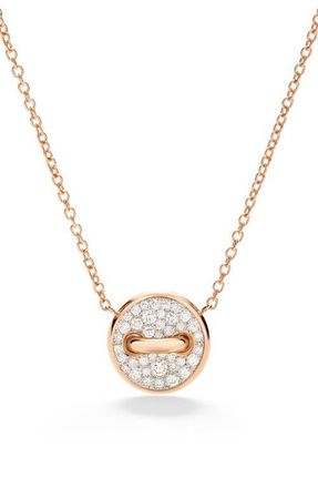 POMELLATO Pom Pom Mother-of-Pearl & Diamond Reversible Dot Pendant Necklace at Nordstrom