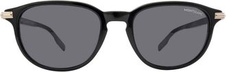 Montblanc Grey Oval Mens Sunglasses MB0276S 001 52