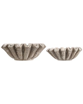 Safavieh Set of 2 Soho Ruffle Bowls