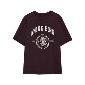 Anine Bing Graphic T-shirt - Dames - T-shirts - Rood - XS - Tops