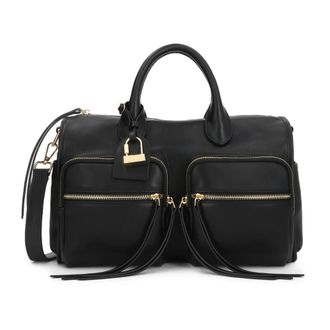Kazar Tassen, Dames, Zwart, ONE Size, Leer, Leren tas met afneembare riem