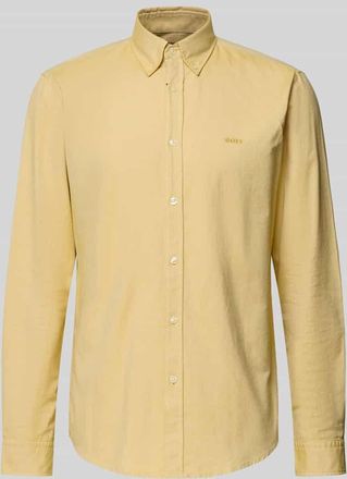 Boss Orange by Hugo Boss BOSS Orange Regular Fit Freizeithemd aus reiner Baumwolle Modell Rickert in GELB, Gr&ouml;&szlig;e XXXL