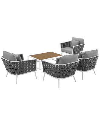 ModWay Stance 5-Piece Outdoor Patio Sectional Sofa Set