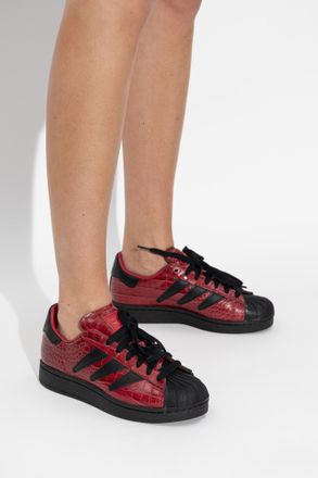 adidas Sports Shoes SUPERSTAR II W, Womens, Red
