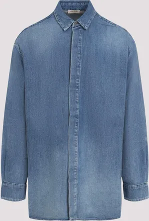 Fear of God Angst voor God denim overhemd