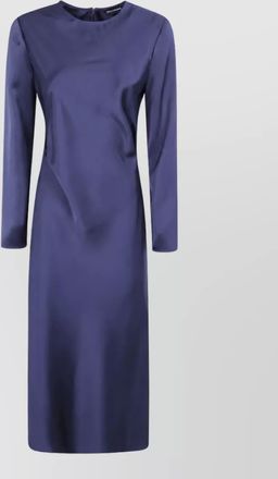 Emporio Armani satin long-sleeve midi dress