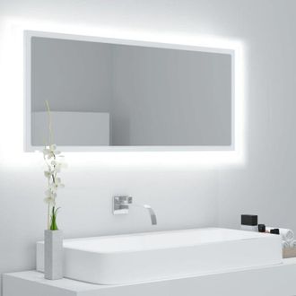 vidaXL Specchio da Bagno con led Bianco 100x8,5x37 cm in Acrilico - Vidaxl