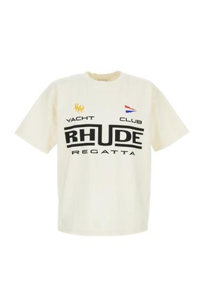 Rhude Off White Graphic T-Shirts
