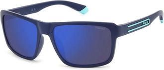 Polaroid Sunglasses, male, Blue, 58 MM, 2158/S Fll(5X) Sunglasses