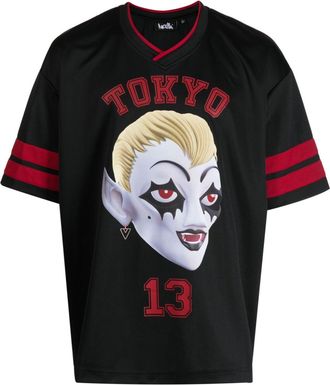 Haculla Tokyo Football graphic-print T-shirt - men - Cotton - L - Black